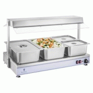 Royal Catering - Royal Catering Chauffe-Plats Electrique Professionnel RCHP-100H (Puissance 1550W, température 0 – 110 °C, 3 Lampes halogènes - a Royal Catering - Royal Catering Chauffe-Plats Electrique Professionnel RCHP-100H (Puissance 1550W, température 0 – 110 °C, 3 Lampes halogènes - a