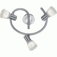 Spot LED 470 lm 3000K, nickel mat & verre albâtre - Trio - Levisto - 4017807281699 Spot LED 470 lm 3000K, nickel mat & verre albâtre - Trio - Levisto - 4017807281699