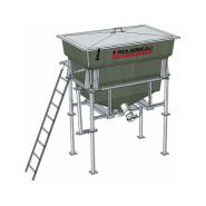 Trémie mobile de stockage de granulés  -  capacité 1.1m3 ou 2.3m3 -  Ø ouverture 700mm - Trémie'Box