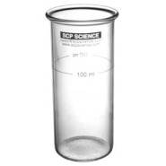 Tube quartz à base plate cal 100ml (pk6) Tube quartz à base plate cal 100ml (pk6)