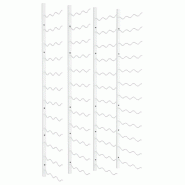 VidaXL Casier à vin mural pour 36 bouteilles 2 unités en fer blanc - 340889