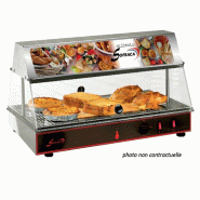 Vitrine chaude traversante - 1 bac GN 1/1 - 1 niveau | Sofraca - N60