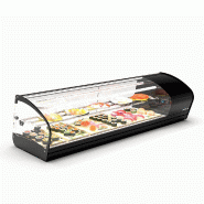 Vitrine réfrigérée à sushi SHARK - 2 niveaux  - Double froid - Cuve plane - 1320 mm - SK26SP | Sayl Barcelona