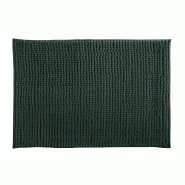 WellHome - Tapis de bain en microfibre 60x90cm couleur vert foncé - Oruga - vert WH17197