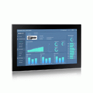Panel PC industriel fanless 15.6 pouces 16:9 Full HD pour HMI, supervision et automatisation - EVI-156WCC-12th - façade IP66, Intel Core 12e génération