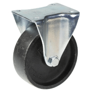 Roulette fixe de 200 mm avec roue en fonte grise Roulette fixe de 200 mm avec roue en fonte grise