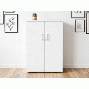Armoire mi-haute portes battantes Tandem hauteur 133 ou 165 cm fabriqué en France