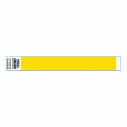 Bracelet inviolable adhésif 2x25,5 cm jaune papier - par 1000