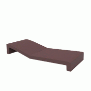 Chaise longue design JUT - grenat