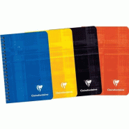 Clairefontaine Lot de 10 Carnet Metric 9x14, 100p./50 feuilles 90 g/m² reliure intégrale, quadrillé 5x5 - multicolore 68592C