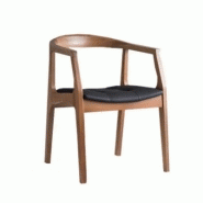 Fauteuil de table en bois naturel - mira