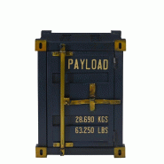 Meuble bas 1 porte Cargo Line bleu 41x41x56 cm