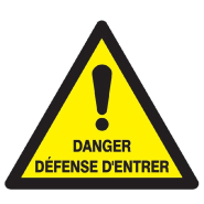 Panneaux adhésifs 300x300x300 mm dangers - ADPNT-TL03/DGDE_0