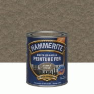 Peinture fer extérieur direct sur rouille HAMMERITE bronze martelé 0.75 l