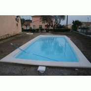 Piscine kit coque polyester pluton harmony pool (7.60 x 3) à cassis