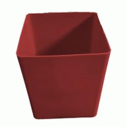 PLAST'UP ROTOMOULAGE Pot de fleurs cubio h 50cm - ROUGE - rouge 0750122559367