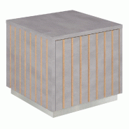 Podium 1 porte push-pull Vertigo T03 MDF naturel et béton 45x45x40cm