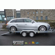 Porte voiture LIDER avec grandes rampes - 2 essieux - PTAC : 2500 kg - 394 x 190 cm - Reference - BORO_INDIANNA2