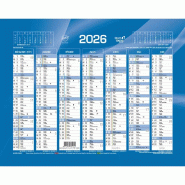 QUO VADIS Calendrier mural 2026 27x21cm  Bleu - 3371010201211