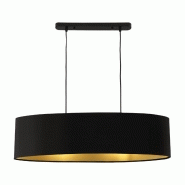 SUSPENSION DÉCORATIVE LUMINAIRE APPLIQUE MÉTAL ET TEXTILE AVEC 2 DOUILLES 78 CM 03_0003944 SUSPENSION DÉCORATIVE LUMINAIRE APPLIQUE MÉTAL ET TEXTILE AVEC 2 DOUILLES 78 CM 03_0003944