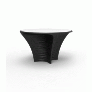 Table design in & out BIOPHILIA  - noir