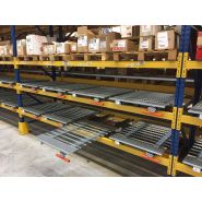 Tiroir à palette à fixer sur lisses hautes de rayonnage Tiroir à palette à fixer sur lisses hautes de rayonnage