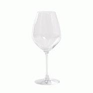 Zafferano Solution Set 6 Verres En Verre Sonore Supérieur Pour Dégustation De Vins Rouges De Structure Moyenne, Capacité 43 Cl, Design Élégant Et