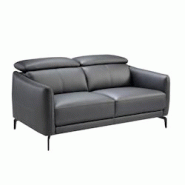 AC ANGEL CERDA Angel Cerdá Canapé 2 places en cuir noir 6058C 157 x 100 x 94 - noir fourrure 8435631002918 AC ANGEL CERDA Angel Cerdá Canapé 2 places en cuir noir 6058C 157 x 100 x 94 - noir fourrure 8435631002918