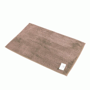 AQA Design Tapis de bain 100 % polyester crème TECLA L.50 P.80 H.1 MP05476 - beige polyester MP05476