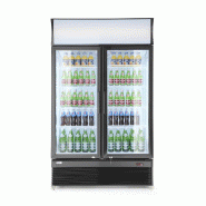 Armoire réfrigérée avec caisson lumineux 2portes vitrées 618L ARKTIC HENDI