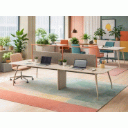 Bureau bench 4 personnes Rizz