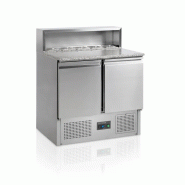 Comptoir à pizza gn1/1 saladette premium inox 304 - PPT920