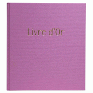 Exacompta Livre d'Or Pop'N Co 19x21 cm, 140 pages, coloris lilas - 3130630477907