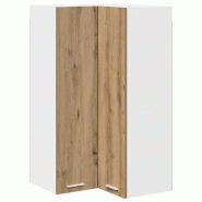 Helloshop26 - Armoire suspendue moderne avec grand espace de rangement 57 x 57 x 100 cm en bois d'ingénierie blanc 02_0053416 - blanc Bois massif 300