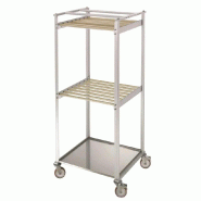 ITALCONCEPT L2G Chariot De Sechage Aluminium 2 Niveaux, 16 Barres, 1850 x 840 x 770mm - 3616350235879