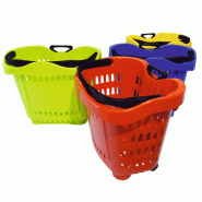 Panier à roulettes - 43 litres - Disponibles en différents coloris Panier à roulettes - 43 litres - Disponibles en différents coloris