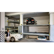 Parking mécanique à stationnement indépendant sur trois niveaux - Hauteur de véhicule jusqu'à 175 cm - Largeur de place jusqu'à 500 cm - Parklift 413