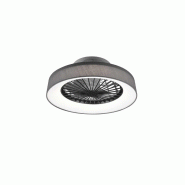 Plafonnier ventilateur FARSUND LED 30W 3500lm CCT 2700-6500K gris Ø48,5cm IP20 - Trio - gris plastique 4017807491081