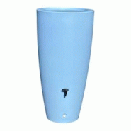 PLAST'UP ROTOMOULAGE Pot conique récupérateur d'eau de pluie aérien 200l - BLEUPASTEL - bleu 0637962081275