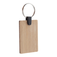 Porte-clés en bambou rectangle
