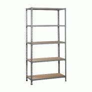 SimonRack Étagère Rangement 2000x1200x300 mm, 5 niveaux, plateaux en bois, charge 200 kg par niveau, Gris - Maderclick - métal 8425437077500 SimonRack Étagère Rangement 2000x1200x300 mm, 5 niveaux, plateaux en bois, charge 200 kg par niveau, Gris - Maderclick - métal 8425437077500