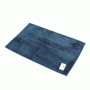 AQA Design Tapis de bain 100 % polyester TECLA bleu marine L.60 P.120 H.1 MP05480 - bleu polyester MP05480
