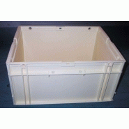 Bac plastique gerbable odette 4322 ivoire 18 l