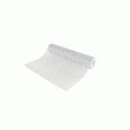 Chemin de table glitter argent 30cm x 5m
