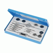 Coffret de Tarauds et Filières 16 pcs Métrique – Outils de Précision pour Filetage - Silverline - gris 5060012967734 Coffret de Tarauds et Filières 16 pcs Métrique – Outils de Précision pour Filetage - Silverline - gris 5060012967734