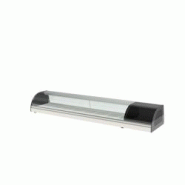 CORECO Vitrinette A Tapas Avec Dessus Vitre Courbe - +4/+8 - 1755X410X255 - Interieur Fond Embouti Pour 8 Bacs Gn1/3-40 Inclus BCC-8 - Acier inoxydabl CORECO Vitrinette A Tapas Avec Dessus Vitre Courbe - +4/+8 - 1755X410X255 - Interieur Fond Embouti Pour 8 Bacs Gn1/3-40 Inclus BCC-8 - Acier inoxydabl
