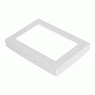 Couvercle av/fenêtre pour barquette sandwich The Pack 22x15x2 cm blanc - par 200