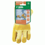Coverguard - Gants docker en cuir croûte de vachette jaune avec renfort de la paume EUROSTRONG 153 (Pack de 6) http://carbonn.Fr/img/co/16.Jpg Taille