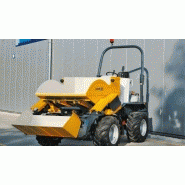 Dumper à pneus girabenne 1800 l - autochargeur