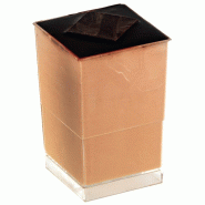 ECOLOMIQUE - 12 Pcs - Verrine plastique PS transparent carrée "Quadra" 80 ml 4 x 4 x 8,2 cm - transparent plastique ECO209MBQUADRA